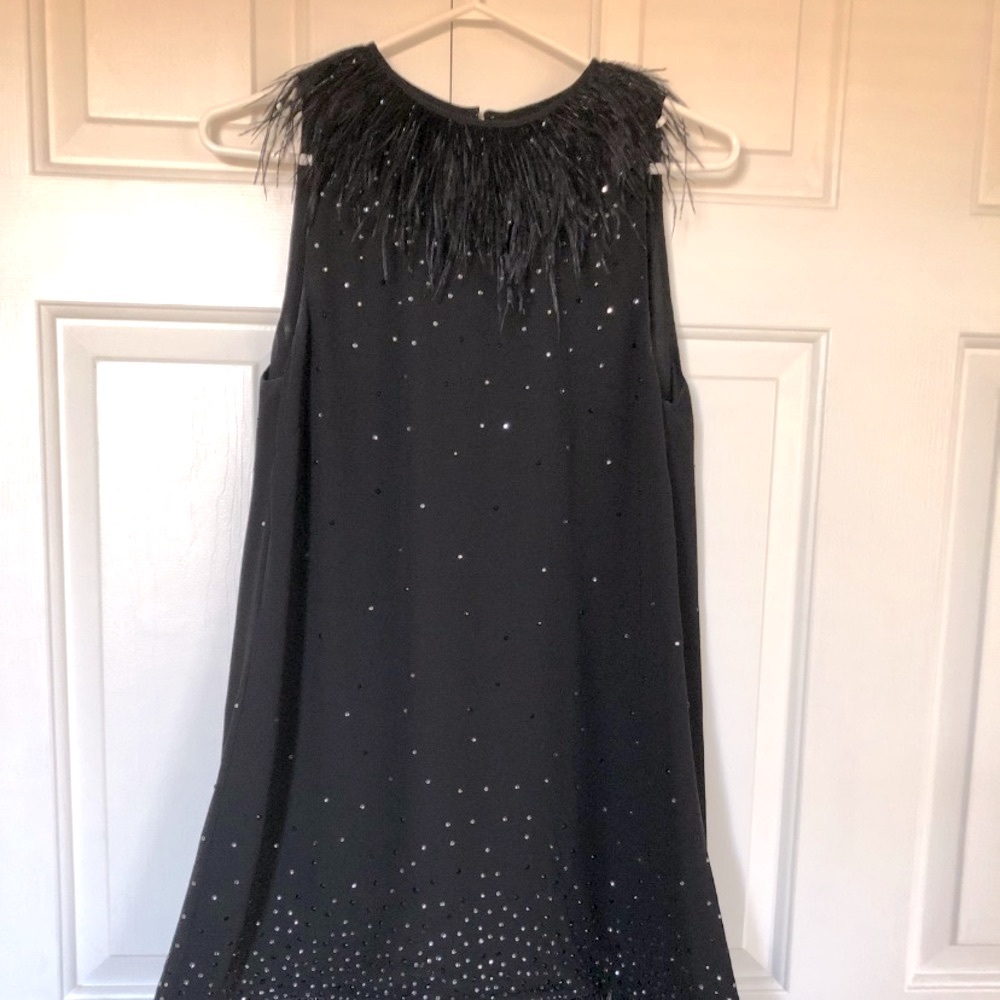 French connection Feather Sparkle Dress